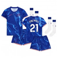 Maglie da calcio Chelsea Ben Chilwell #21 Prima Maglia Bambino 2024-25 Manica Corta (+ Pantaloni corti)